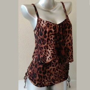 MagicSuit One Piece Swimsuit Leopard Size 6